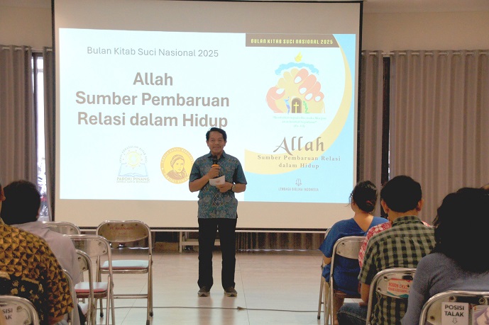FOTO Kata Sambutan dari Bapak Petrus Maryana sebagai Koordinator Bidang Pewartaan 1 PAKAI
